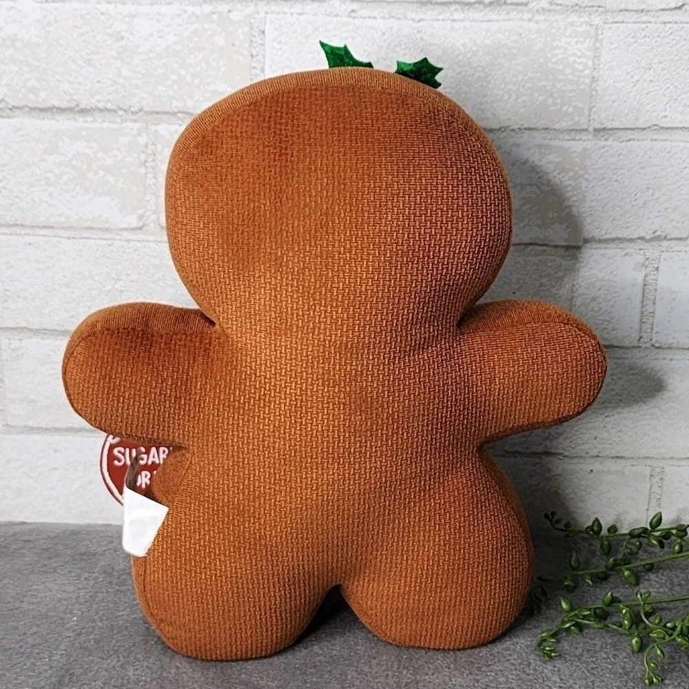 Sugarplum Dreams Gingerbread Girl Plush Figure Pillow 13